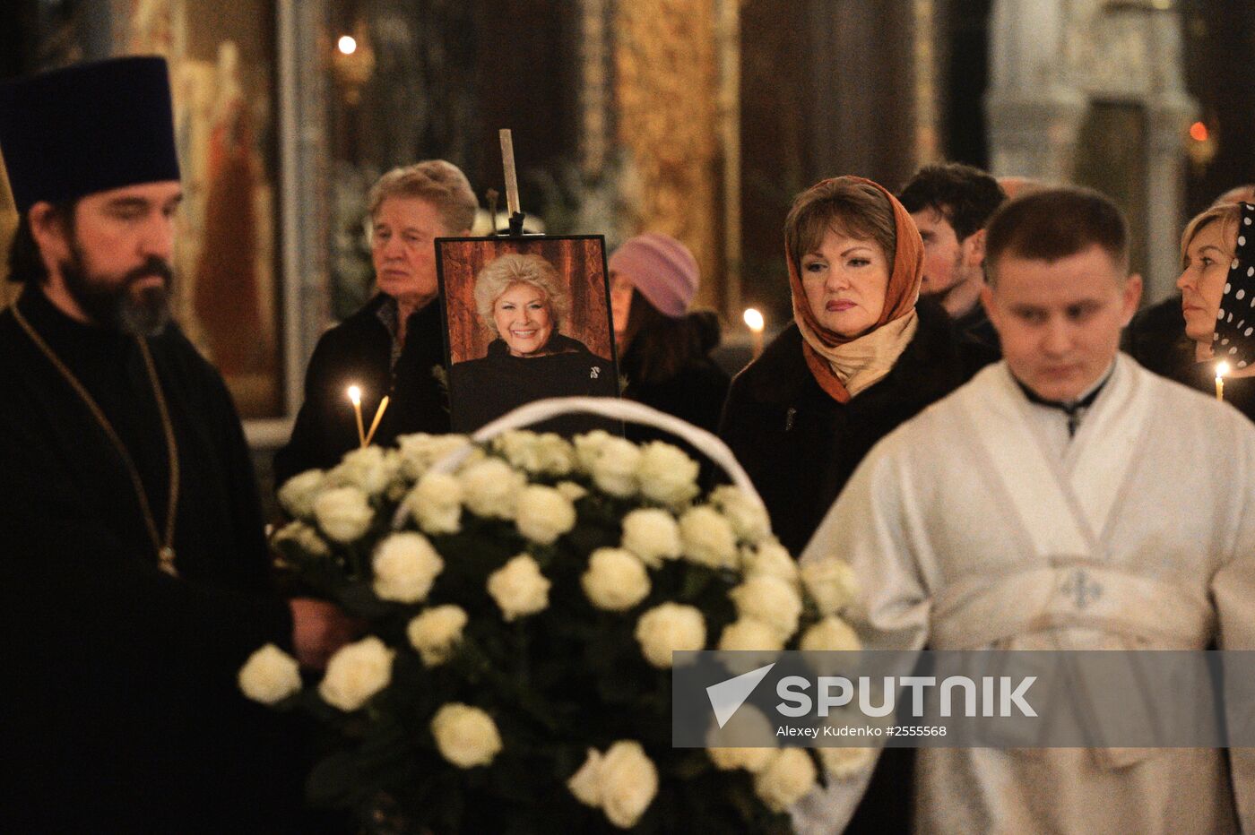 Memorial service for singer Yelena Obraztsova