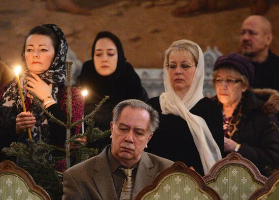Memorial service for singer Yelena Obraztsova