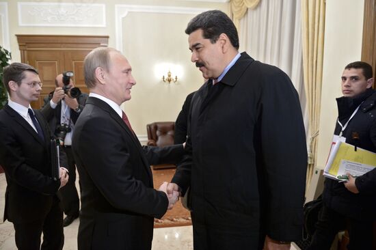 President Vladimir Putin meets with his Venezuelan counterpart Nicolas Maduro