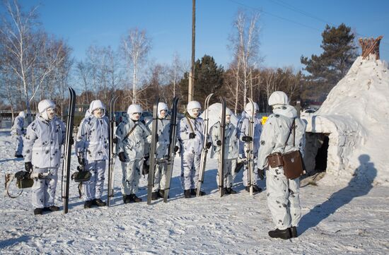 Training of cadets in the Arctic division DVVKU