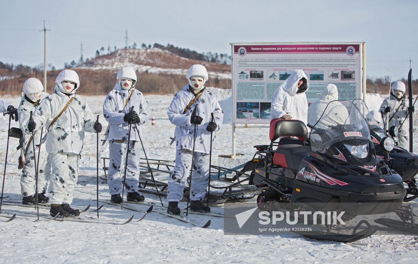 Training of cadets in the Arctic division DVVKU