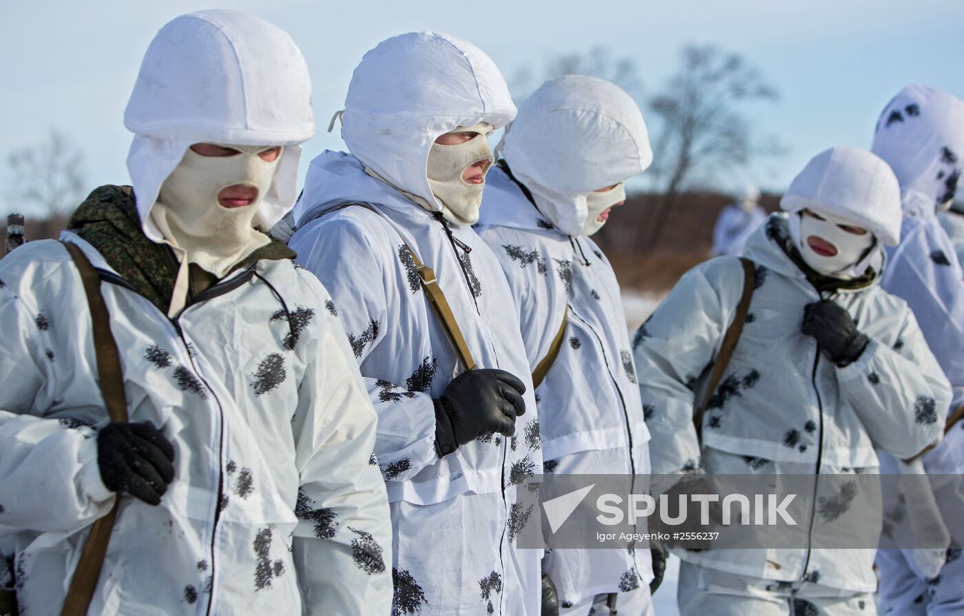Training of cadets in the Arctic division DVVKU