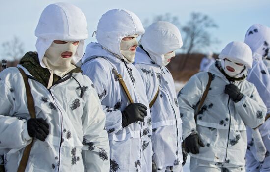 Training of cadets in the Arctic division DVVKU