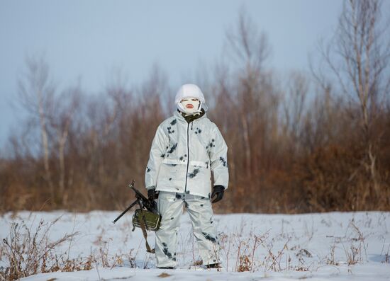 Training of cadets in the Arctic division DVVKU