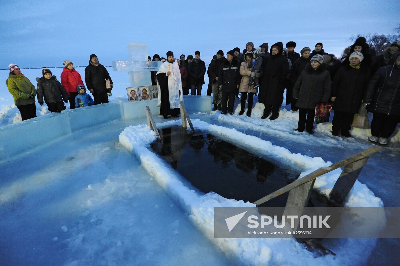 Epiphany celebrations in Russian regions