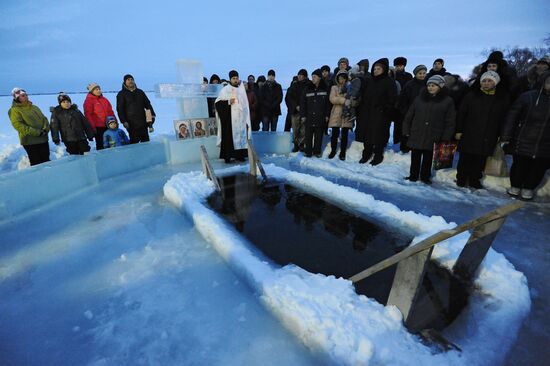 Epiphany celebrations in Russian regions