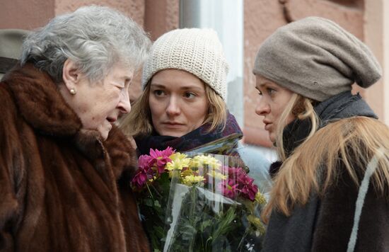Ceremony unveiling a memorial plaque to Natalia Konchalovsky