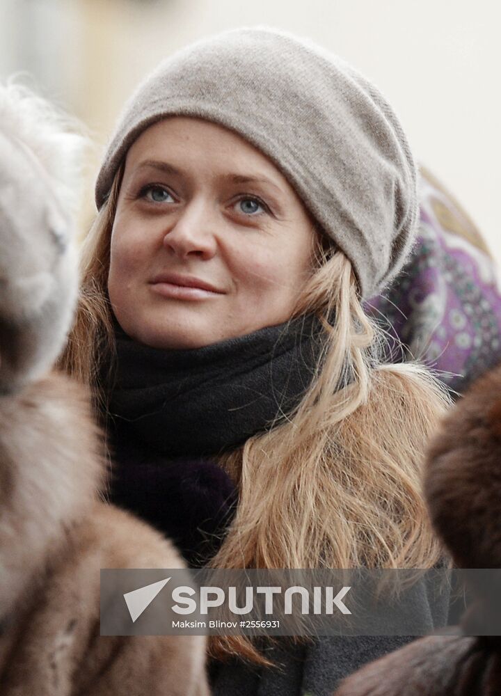Ceremony unveiling a memorial plaque to Natalia Konchalovsky