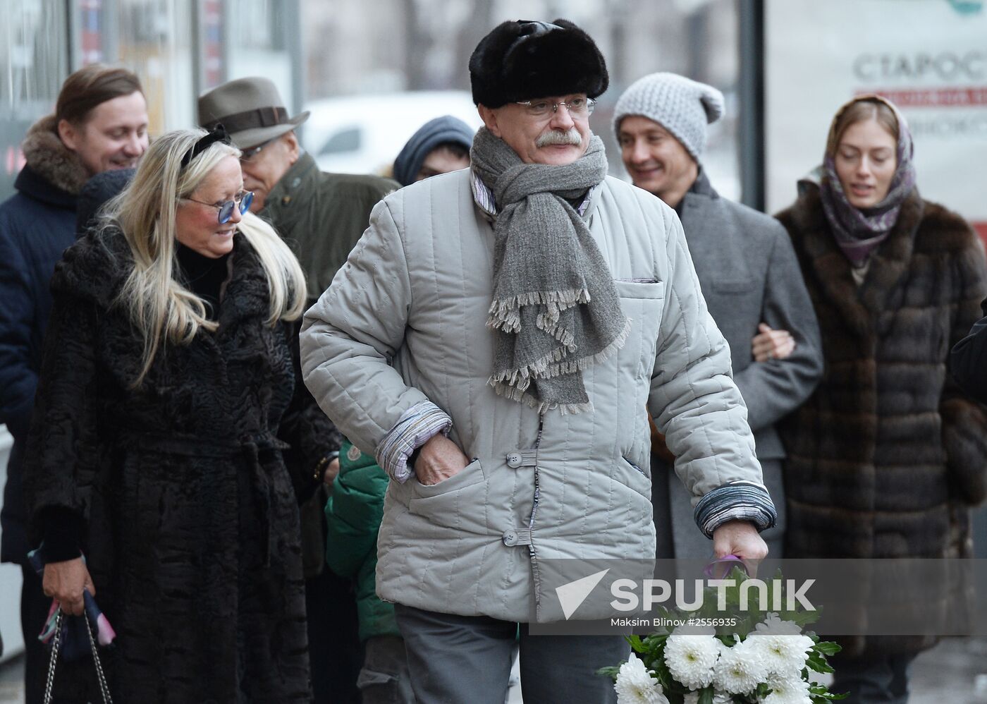 Ceremony unveiling a memorial plaque to Natalia Konchalovsky