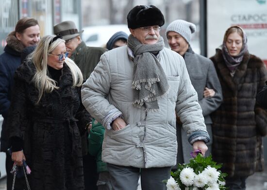 Ceremony unveiling a memorial plaque to Natalia Konchalovsky