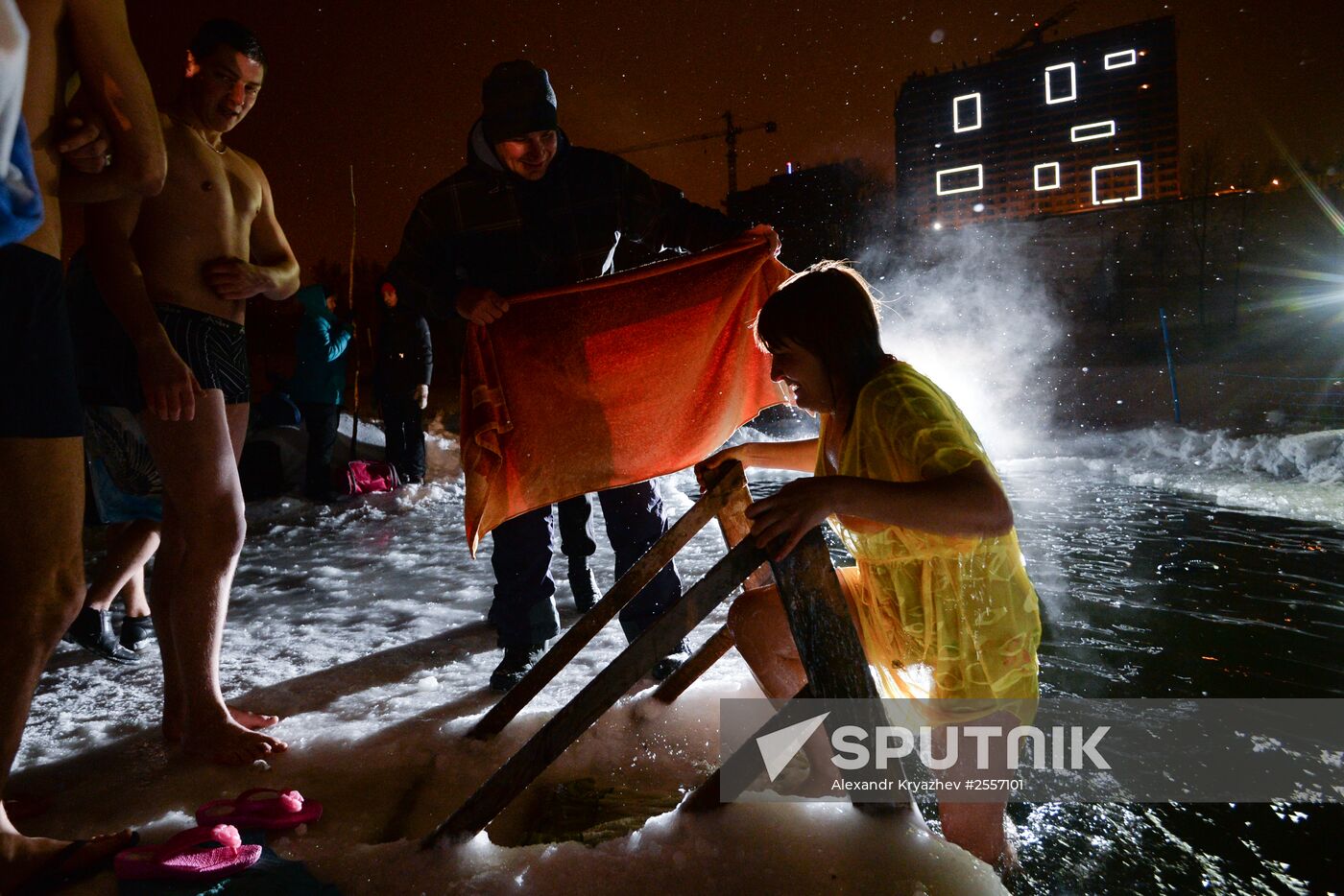 Epiphany celebrations in Russian regions