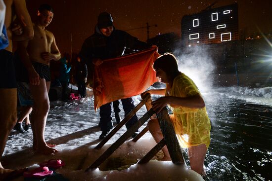 Epiphany celebrations in Russian regions