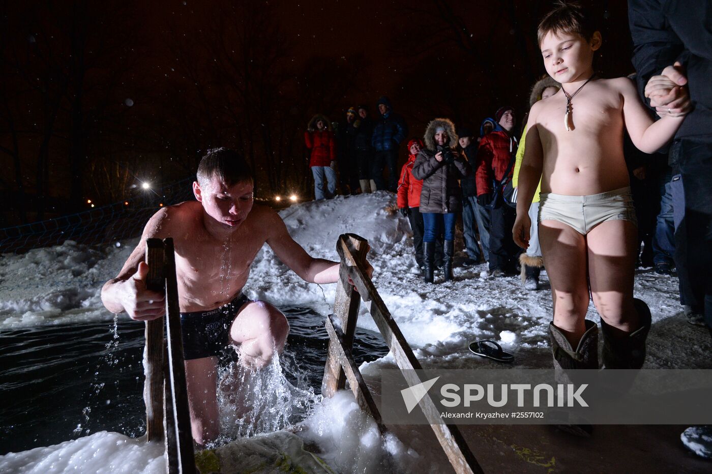 Epiphany celebrations in Russian regions