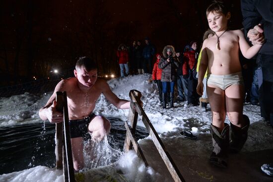 Epiphany celebrations in Russian regions