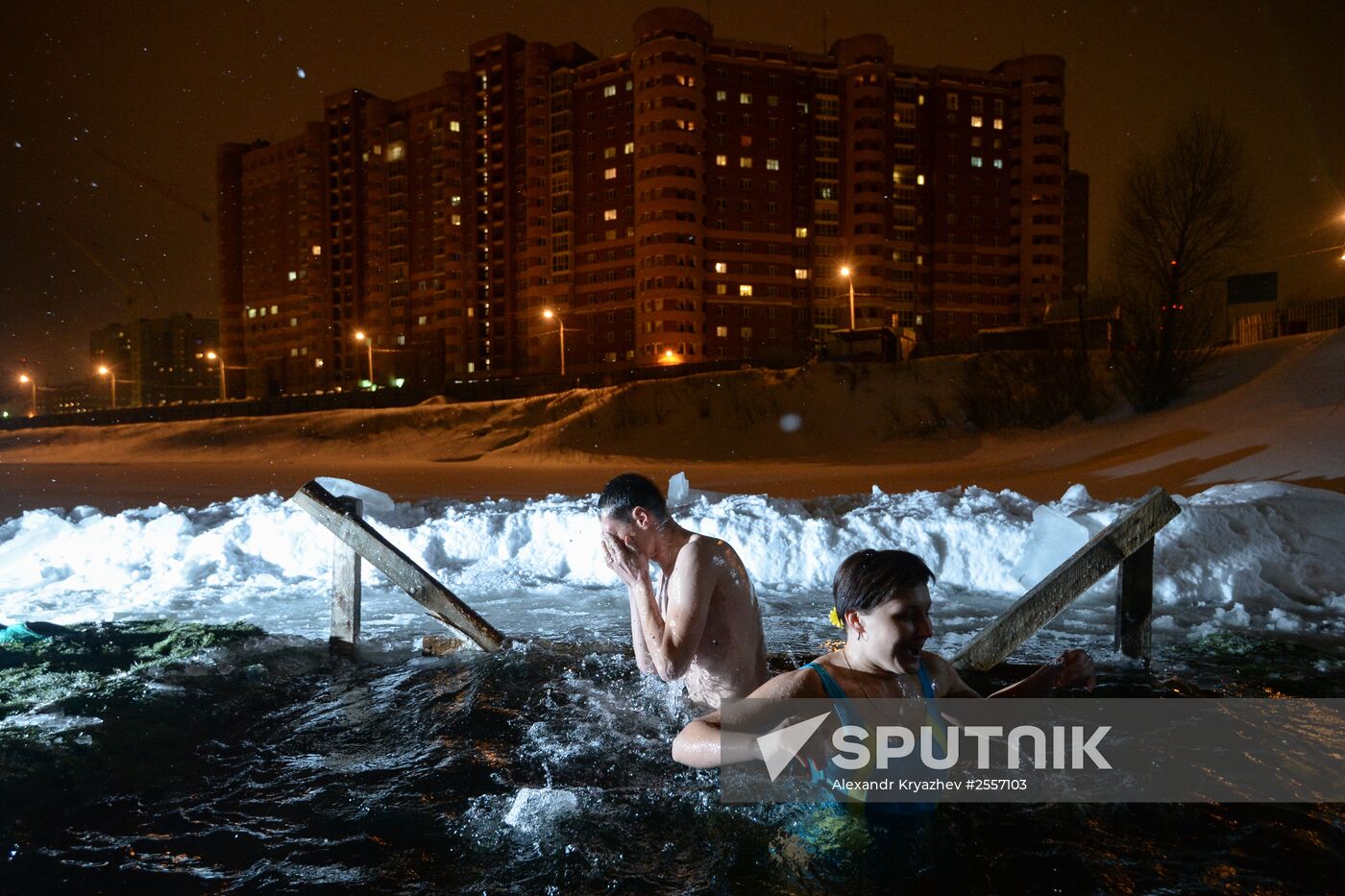 Epiphany celebrations in Russian regions