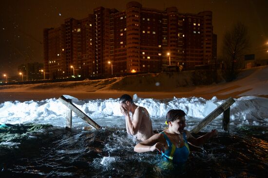 Epiphany celebrations in Russian regions
