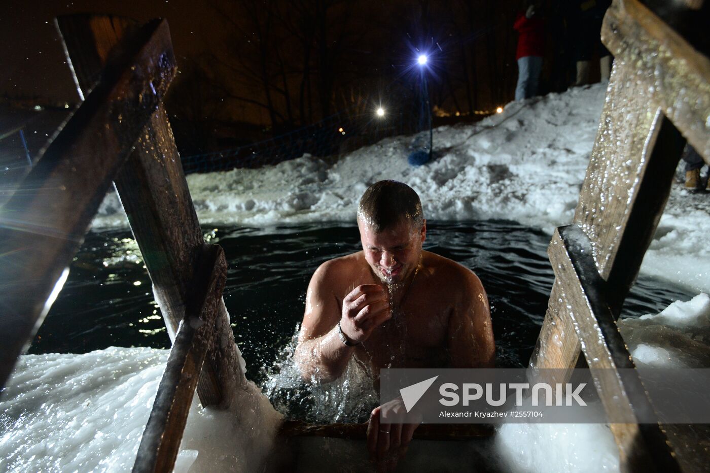 Epiphany celebrations in Russian regions