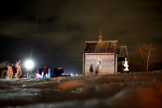 Epiphany celebrations in Russian regions