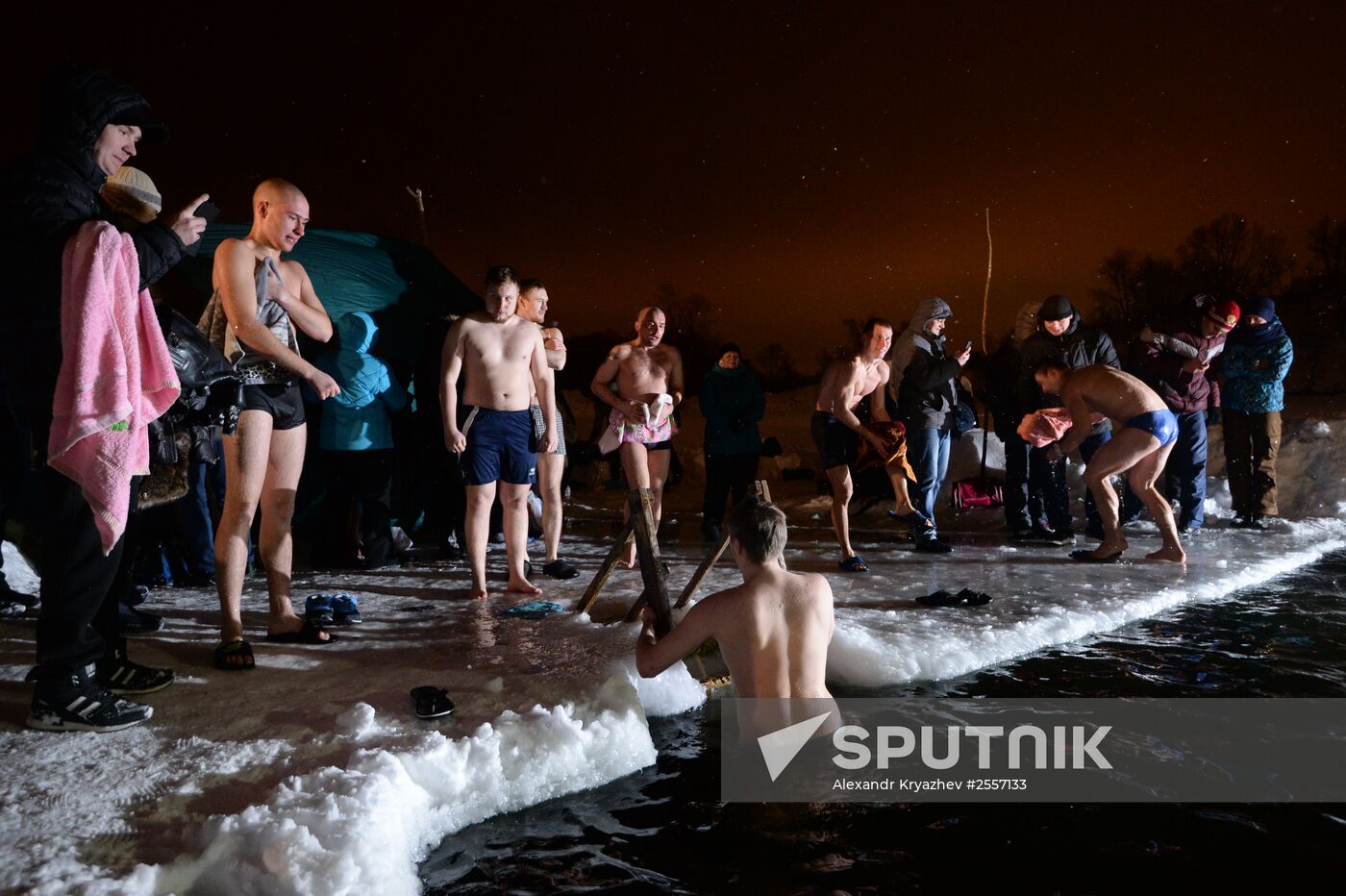 Epiphany celebrations in Russian regions