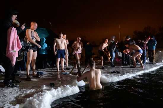 Epiphany celebrations in Russian regions