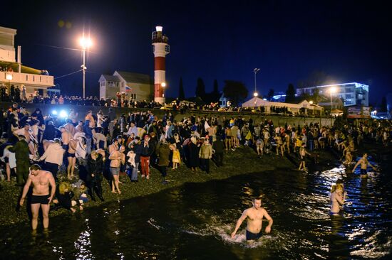 Epiphany celebrations in Russian regions