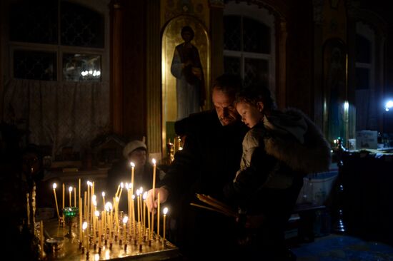 Epiphany celebrations in Russian regions
