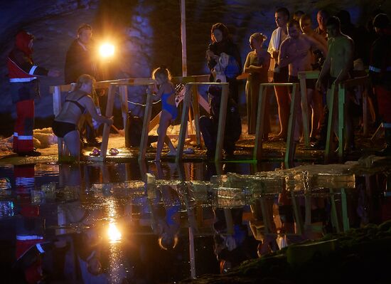 Epiphany celebrations in Russian regions