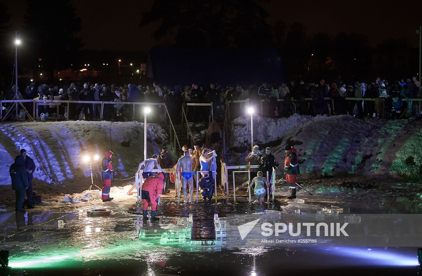 Epiphany celebrated in Russian regions