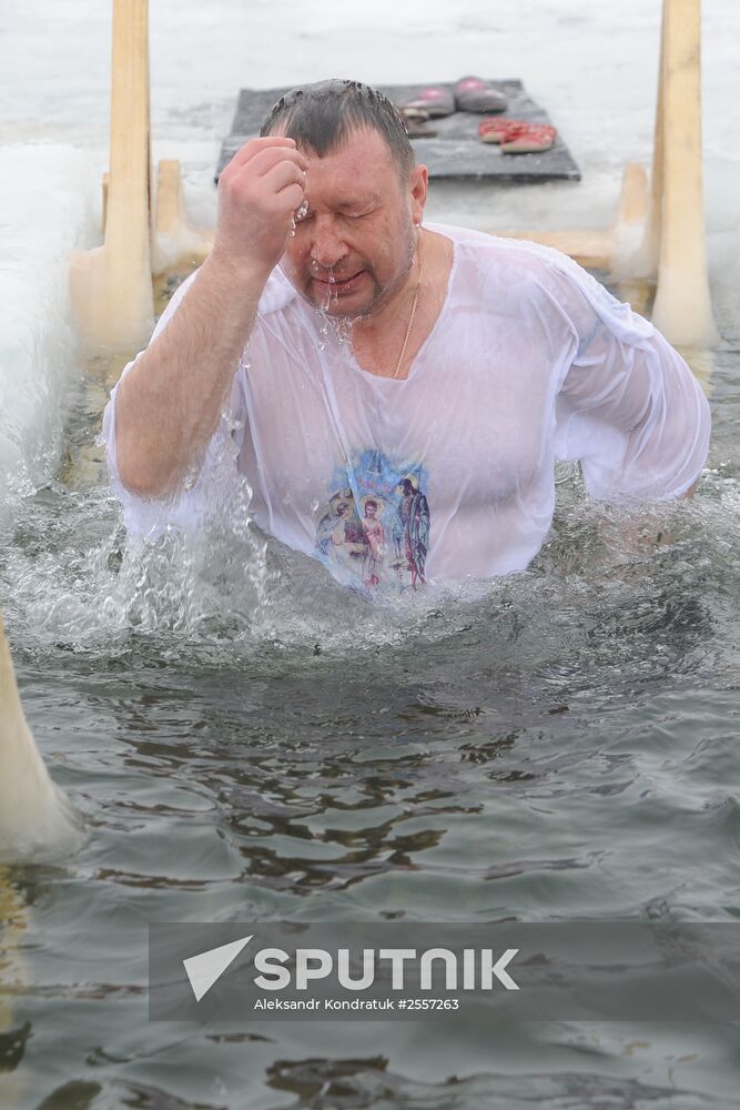 Epiphany celebrated in Russian regions