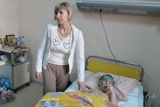 Wounded children from Donetsk treated in Moscow