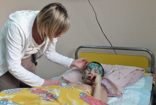 Wounded children from Donetsk treated in Moscow