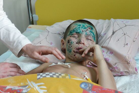 Wounded children from Donetsk treated in Moscow