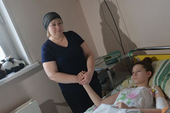 Wounded children from Donetsk treated in Moscow