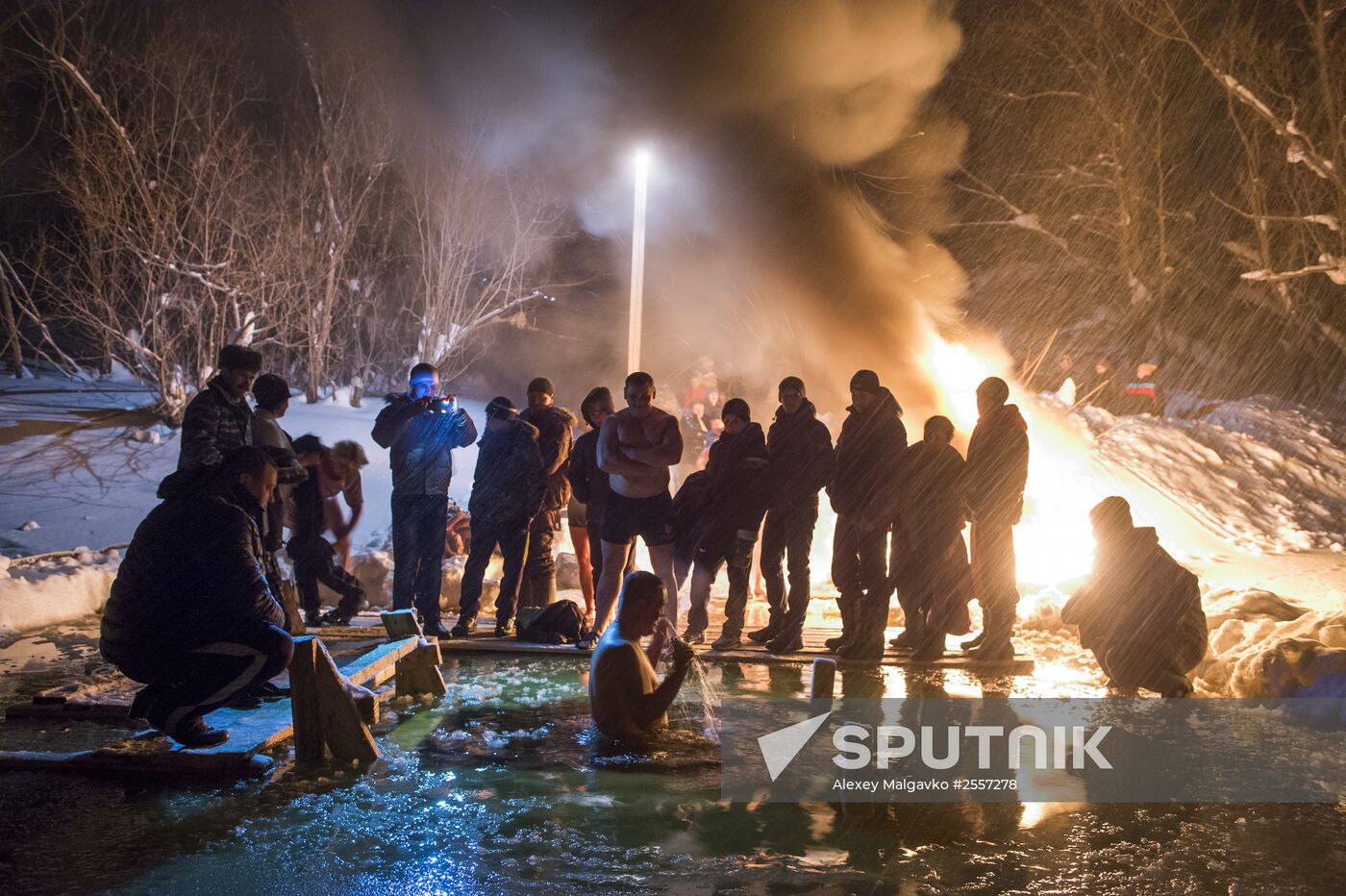 Epiphany celebrated in Russian regions