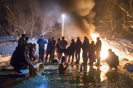Epiphany celebrated in Russian regions