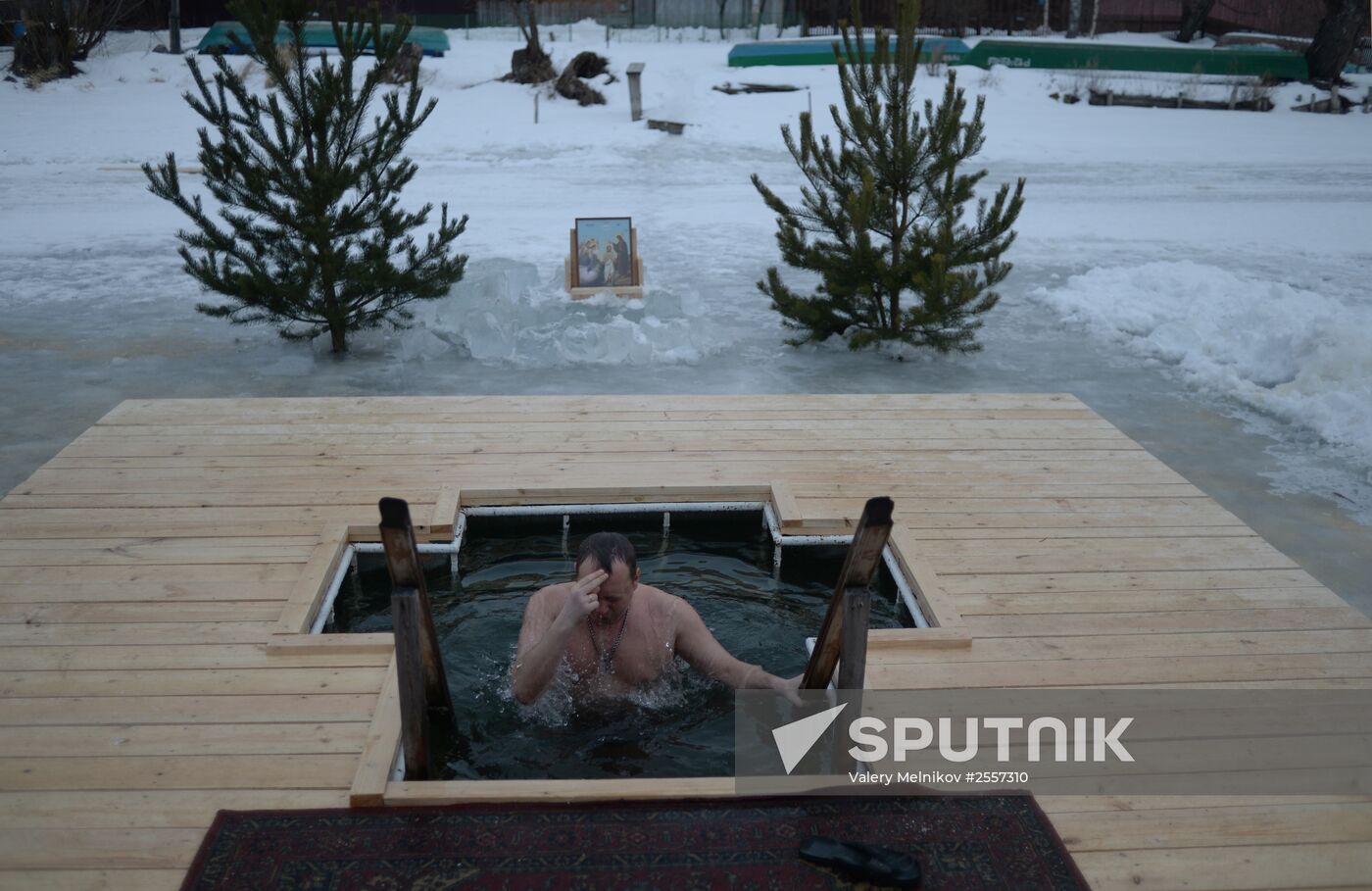 Epiphany celebrated in Russian regions