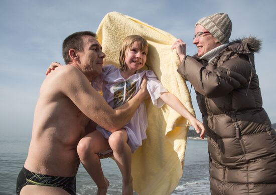 Epiphany celebrated in Russian regions