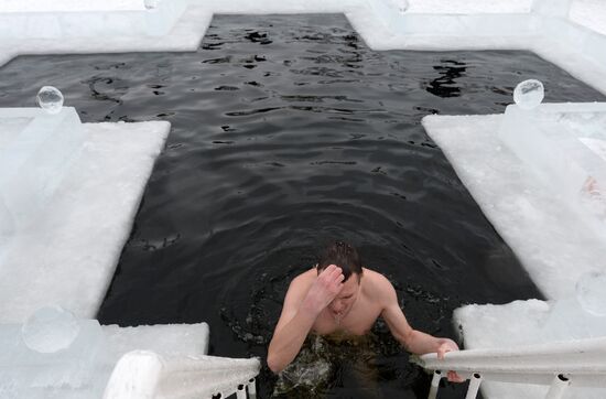 Epiphany celebrations in Russian regions