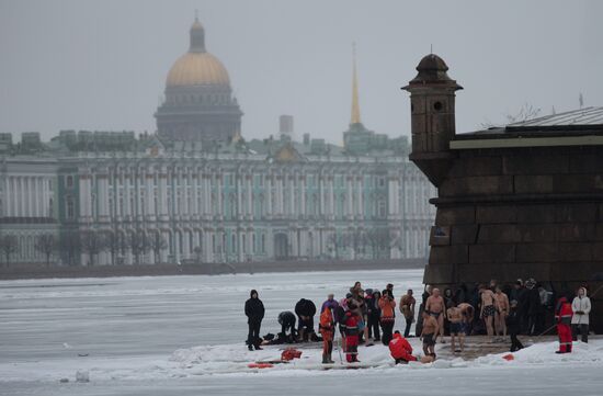 Epiphany celebrations in Russian regions