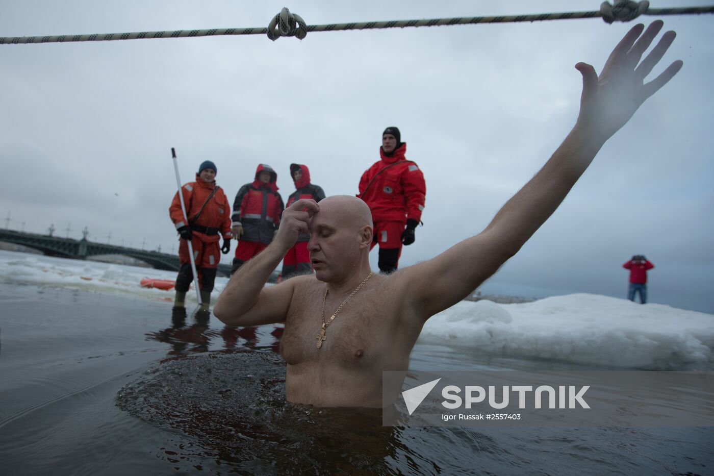 Epiphany celebrations in Russian regions