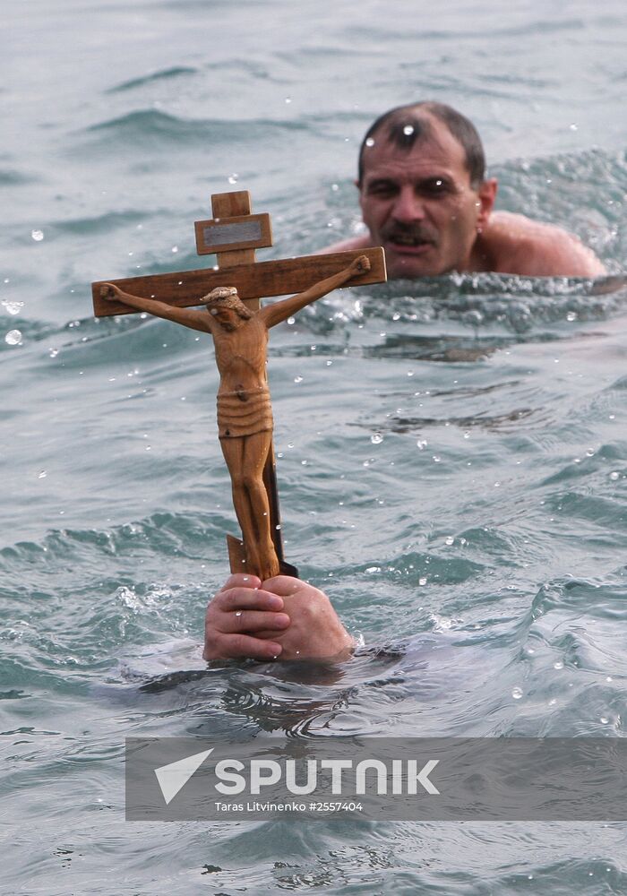 Epiphany celebrations in Russian regions