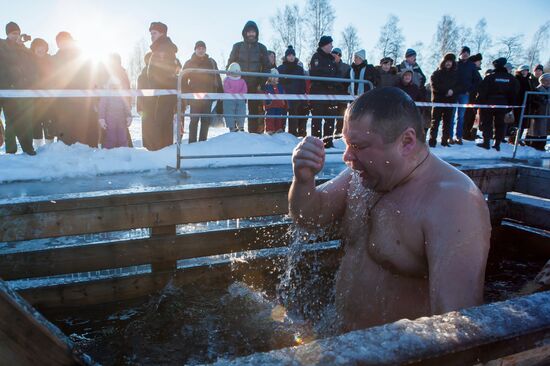 Epiphany celebrations in Russian regions