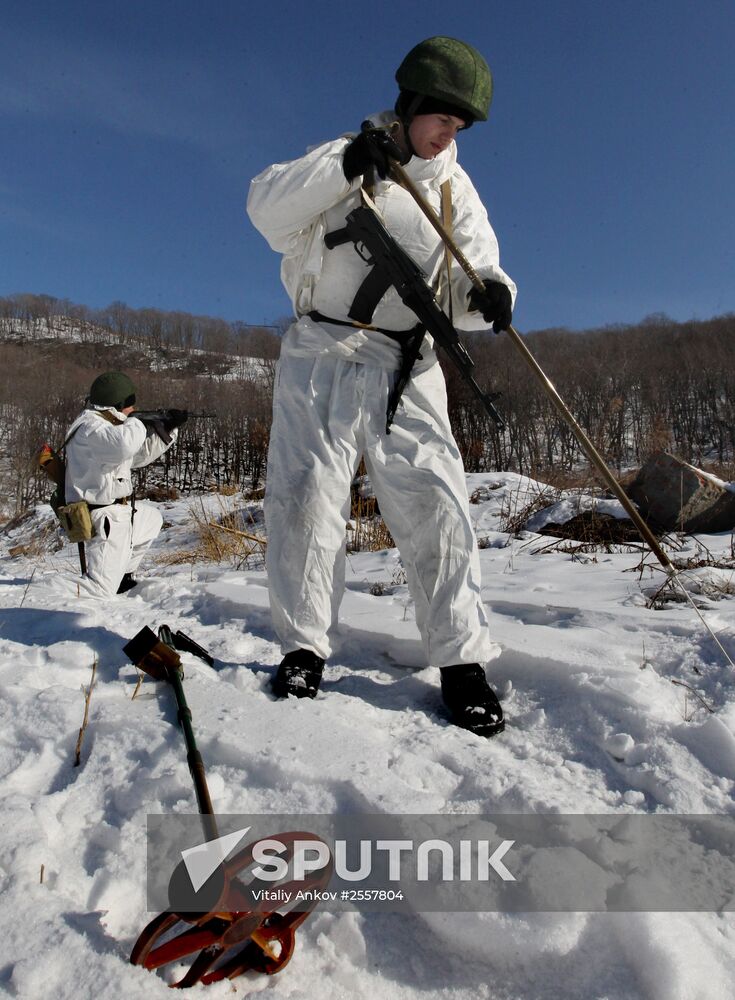 Exercise involving Pacific Fleet combat engineers battalion