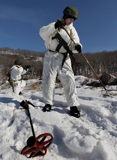 Exercise involving Pacific Fleet combat engineers battalion
