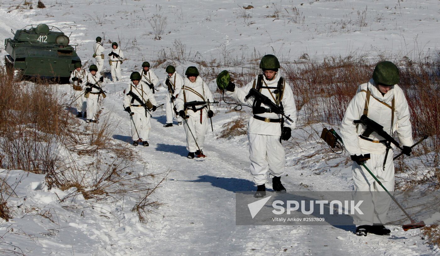 Exercise involving Pacific Fleet combat engineers battalion
