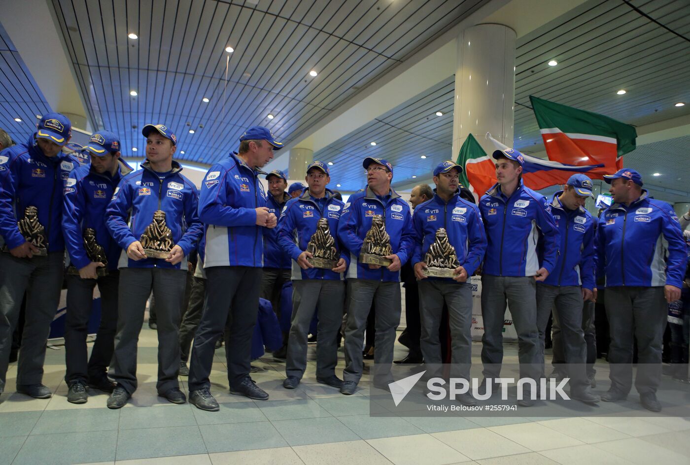 KAMAZ-master racing team arrives in Moscow