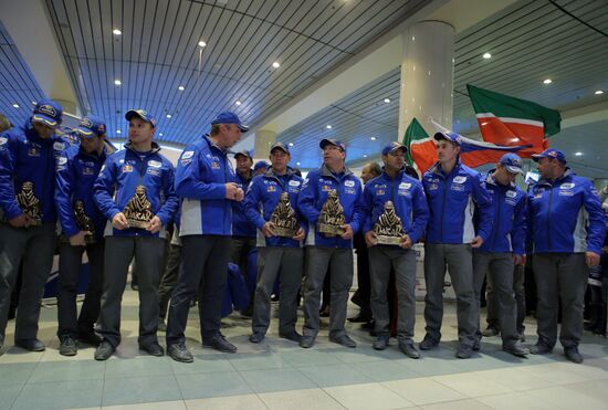 KAMAZ-master racing team arrives in Moscow