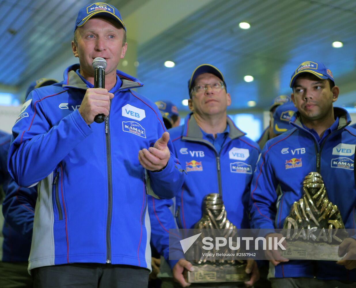 KAMAZ-master racing team arrives in Moscow