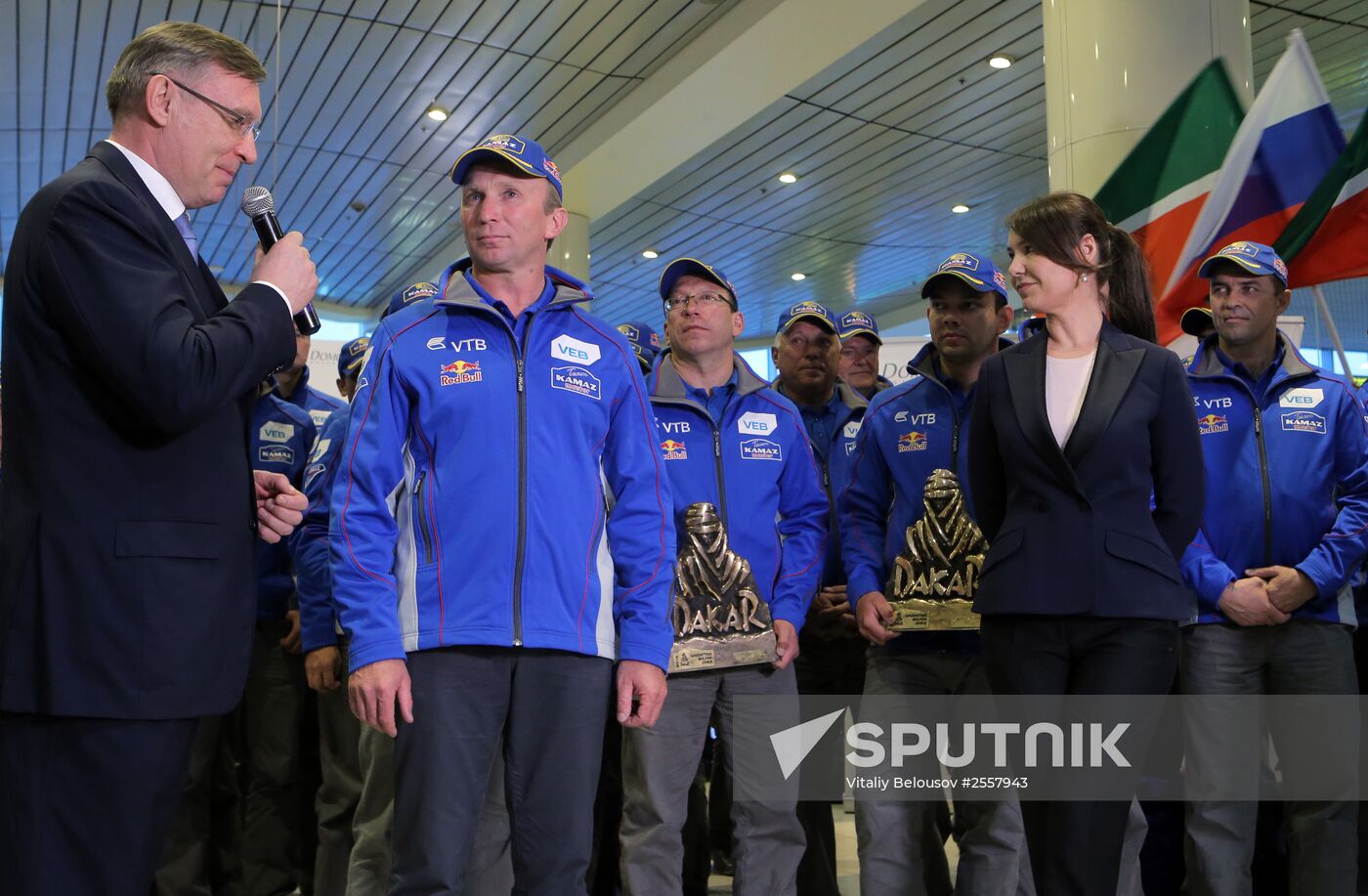 KAMAZ-master racing team arrives in Moscow