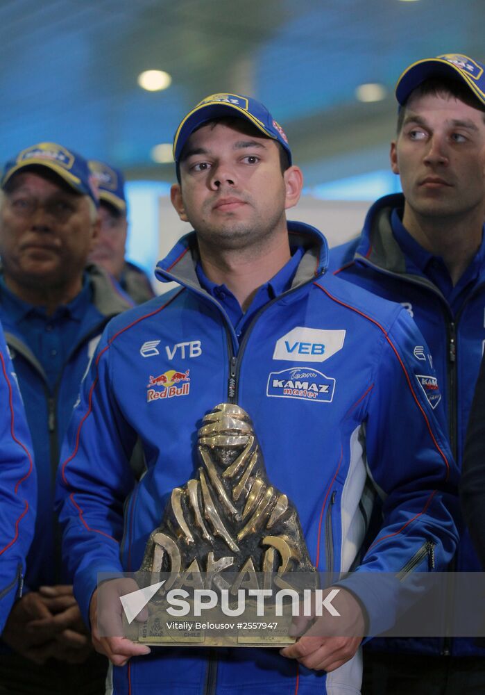 KAMAZ-master racing team arrives in Moscow